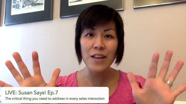 The critical thing you need to address in every sales interaction