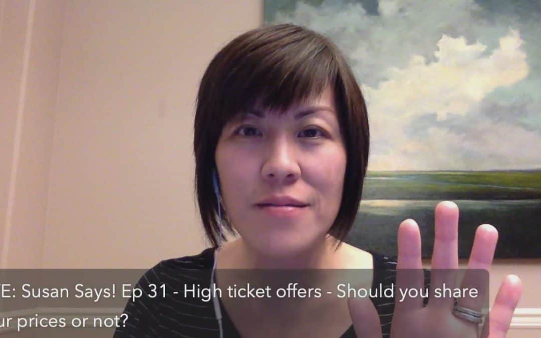 high ticket offers – should you post or share your prices before the call or not?